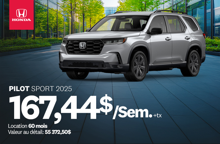 Bannière de Promotion Pilot Sport 2025