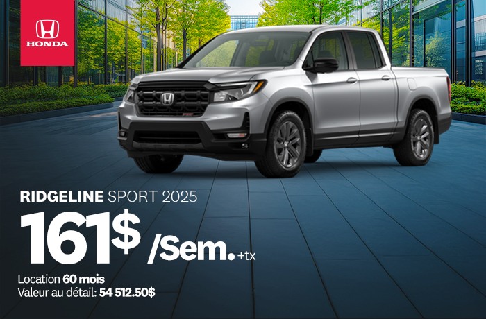 Bannière de Promotion Ridgeline Sport 2025