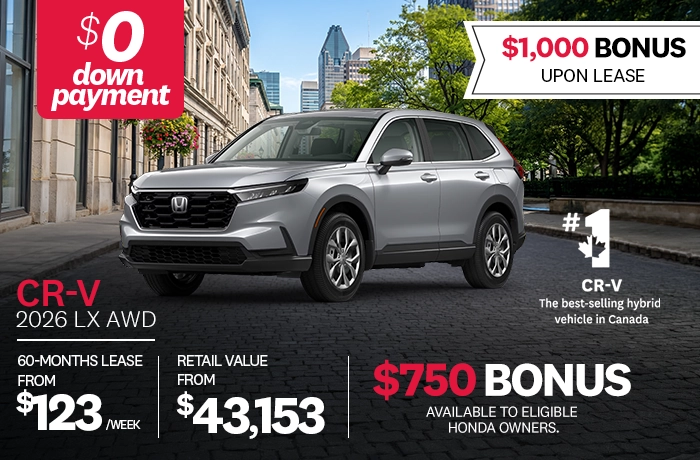Bannière de Promotion CR-V 2026