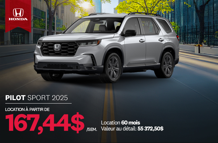 Bannière de Promotion Pilot Sport 2025