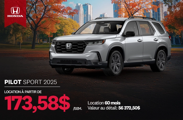Bannière de Promotion Pilot Sport 2025